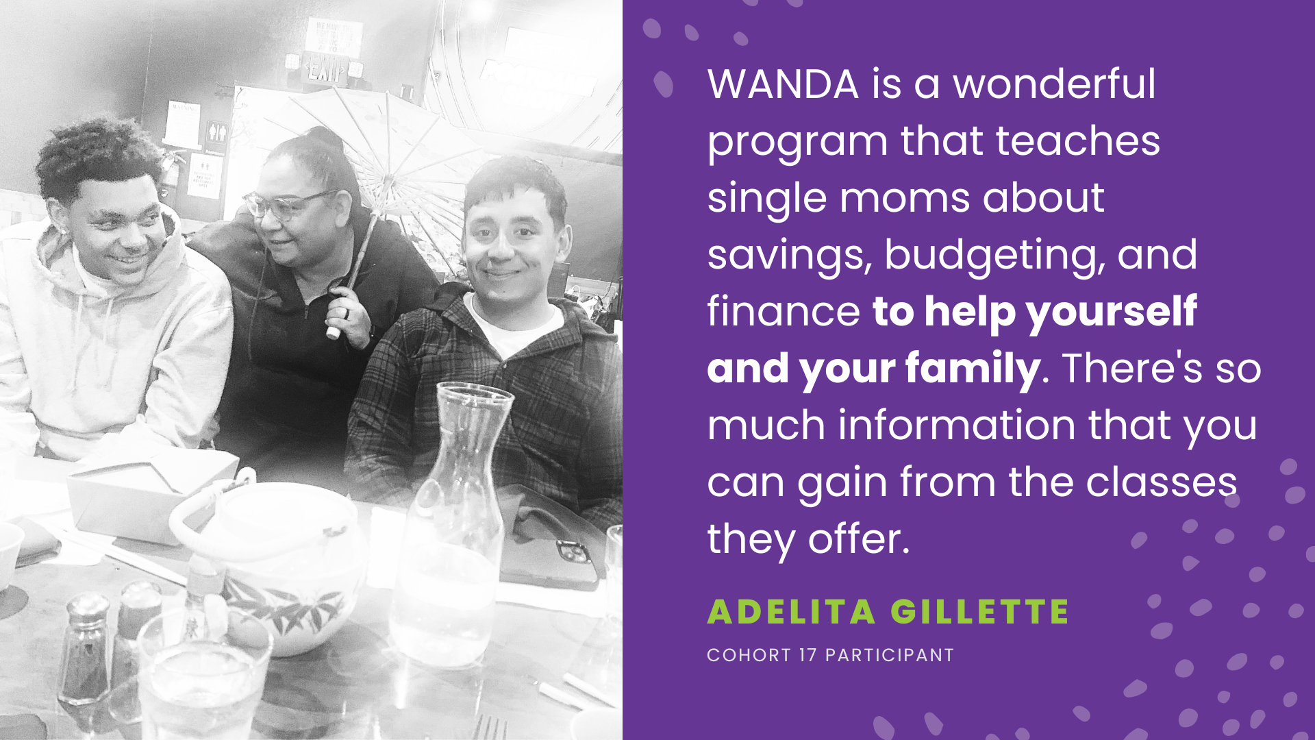 Featured image for “WANDA Mom Spotlight: Adelita Gillette, Cohort 17”